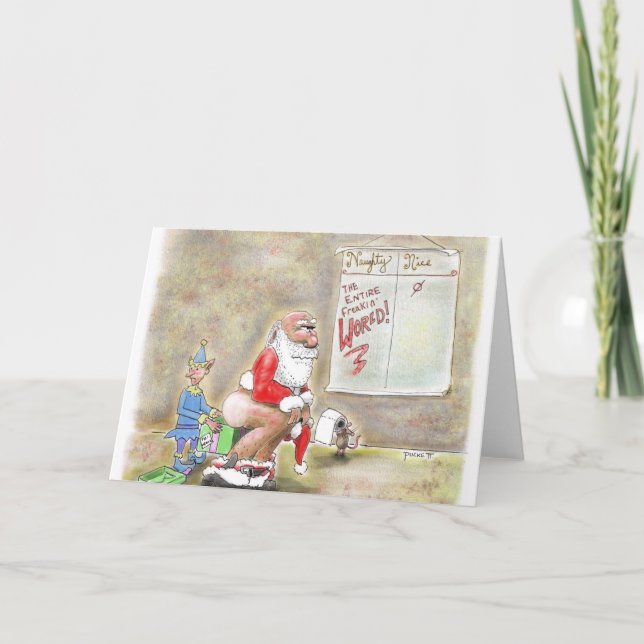Naughty World! Julkort Helgkort (Framsida)