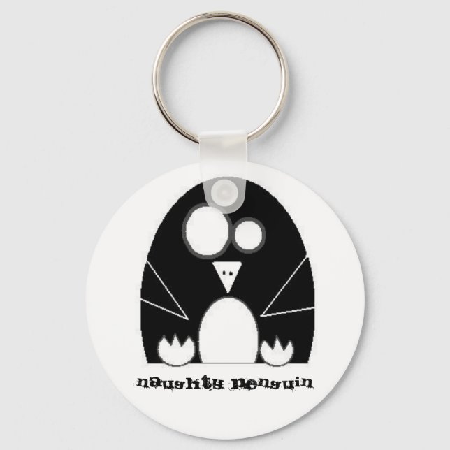 NAUGHTYPENGUIN Naughty Penguin Nyckelring (Framsida)