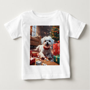 Naughy Jul Puppy, Cute, Funny, Tecknad T Shirt