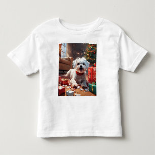 Naughy Jul Puppy, Cute, Funny, Tecknad T Shirt