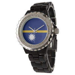 Nauru flagga armbandsur