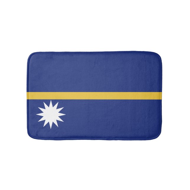 Nauru flagga badrumsmatta (Framsidan)