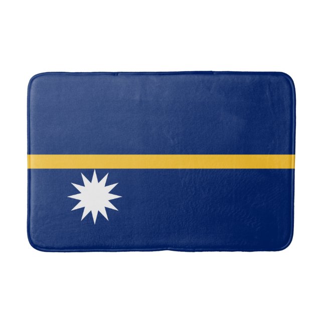 Nauru Flagga Badrumsmatta (Framsidan)