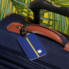 Nauru flagga bagagebricka