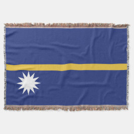 Nauru flagga filt