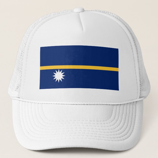 Nauru Flagga Keps (Framsida)