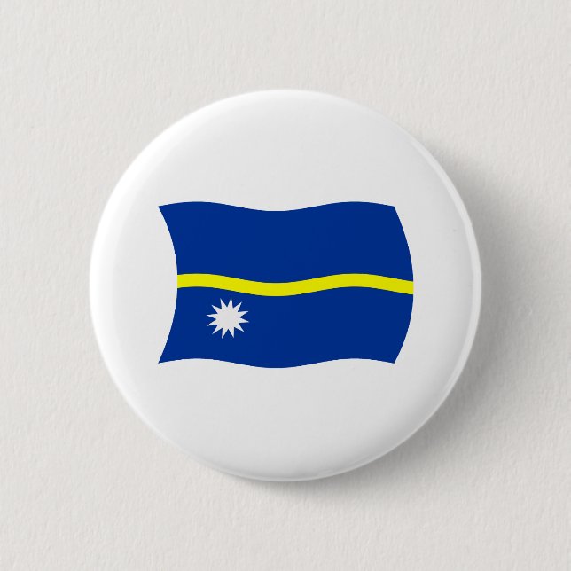 Nauru Flagga Knapp (Framsida)