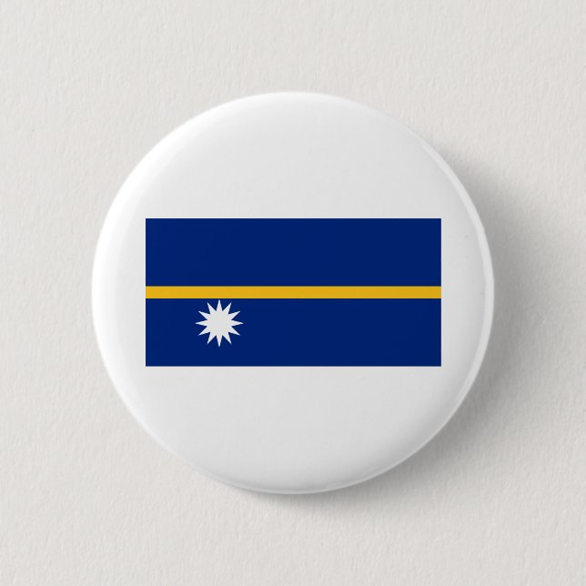 Nauru Flagga Knapp (Framsida)