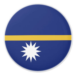 Nauru flagga knopp