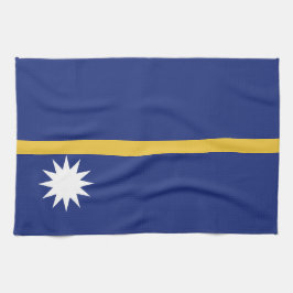 Nauru flagga kökshandduk