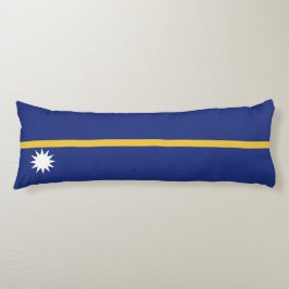 Nauru flagga kroppskudde