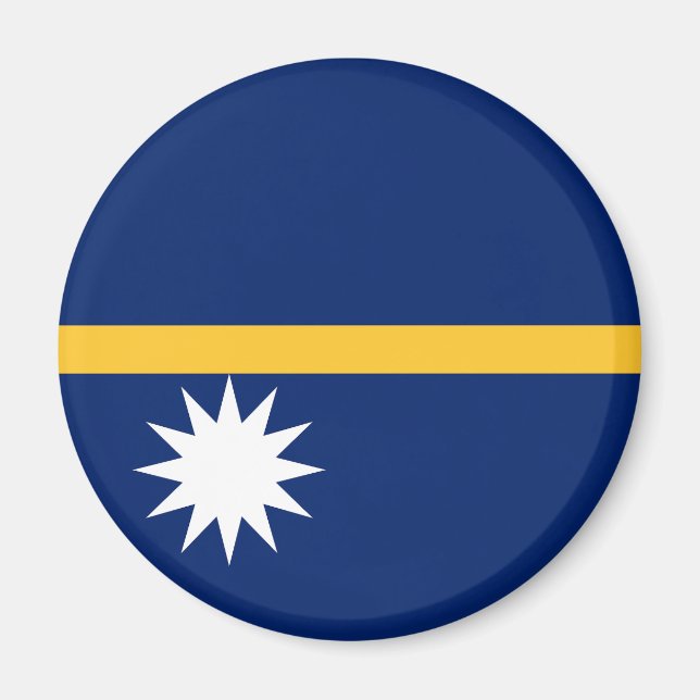 Nauru Flagga Magnet (Framsidan)