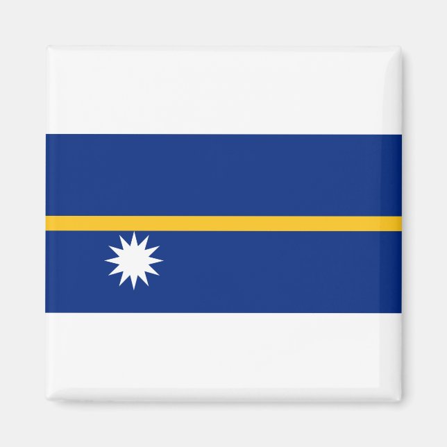 Nauru Flagga Magnet (Framsidan)