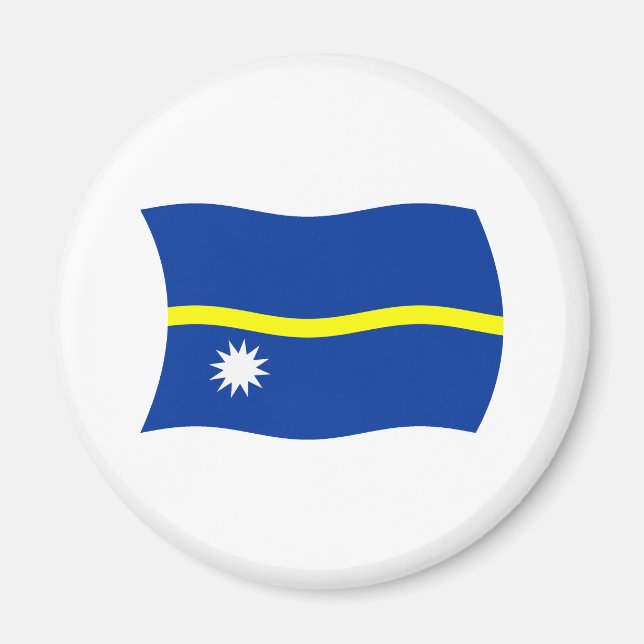Nauru Flagga Magnet (Framsidan)