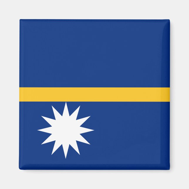 Nauru Flagga Magnet (Framsidan)