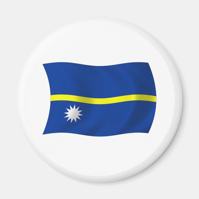Nauru Flagga Magnet (Framsidan)