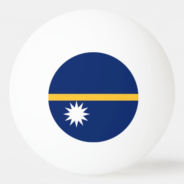 Nauru Flagga Pingisboll (Framsidan)