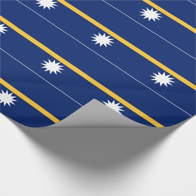 Nauru Flagga Presentpapper (Hörn)