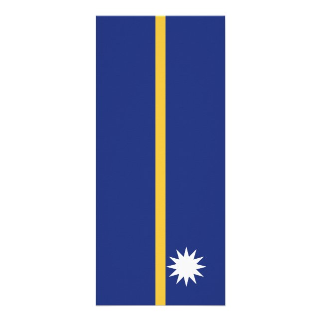 Nauru flagga reklamkort (Framsidan)
