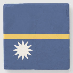 Nauru Flagga Stenunderlägg