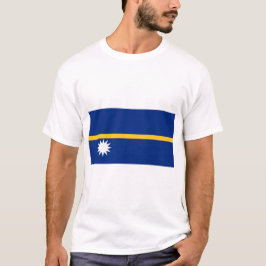 Nauru Flagga T Shirt