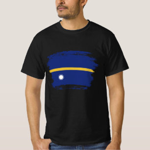 Nauru flagga t shirt