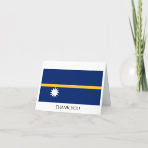 Nauru flagga tack kort