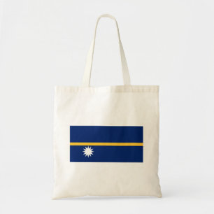 Nauru flagga tygkasse