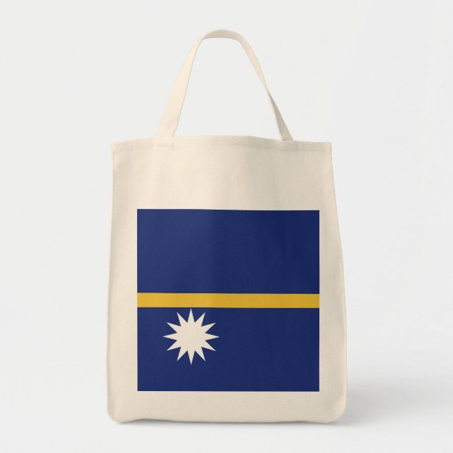 Nauru flagga tygkasse (Framsidan)