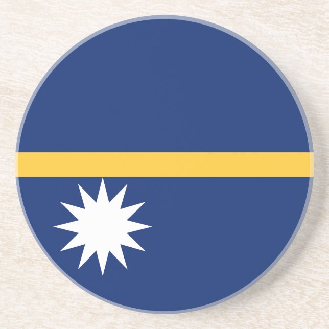 Nauru Flagga Underlägg (Framsidan)