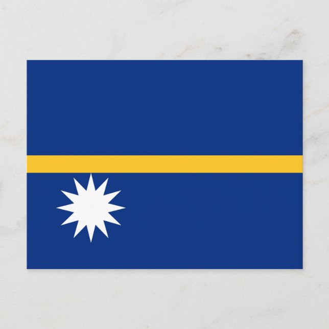 Nauru Flagga vykort (Framsida)