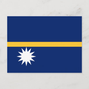 Nauru flagga vykort