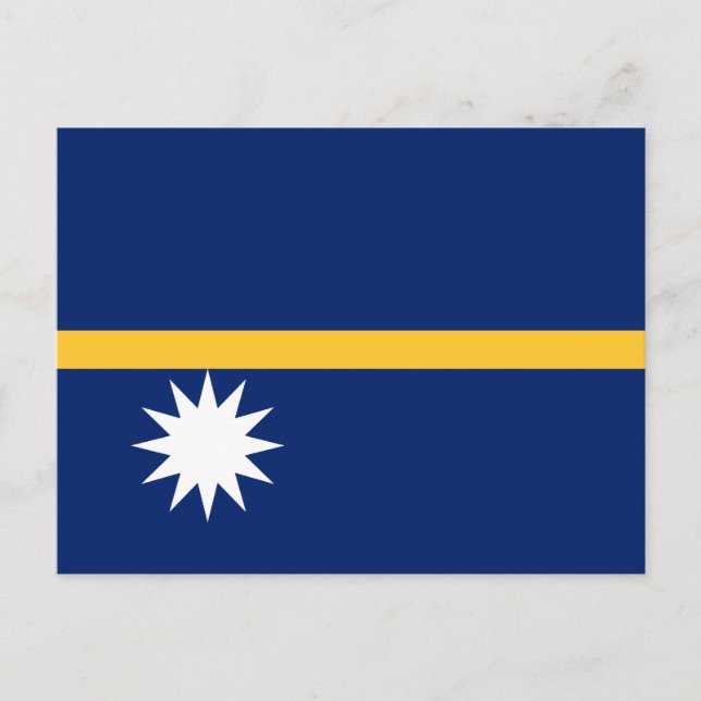 Nauru Flagga Vykort (Framsida)