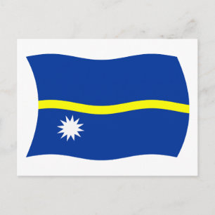 Nauru Flagga vykort