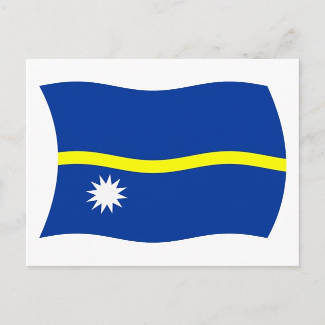 Nauru Flagga vykort (Framsida)