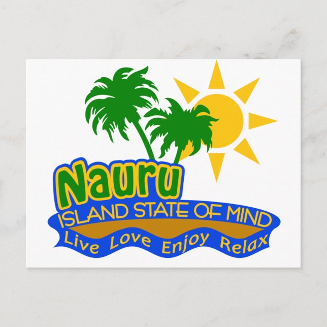 Nauru-tillstånd för vykort (Framsida)