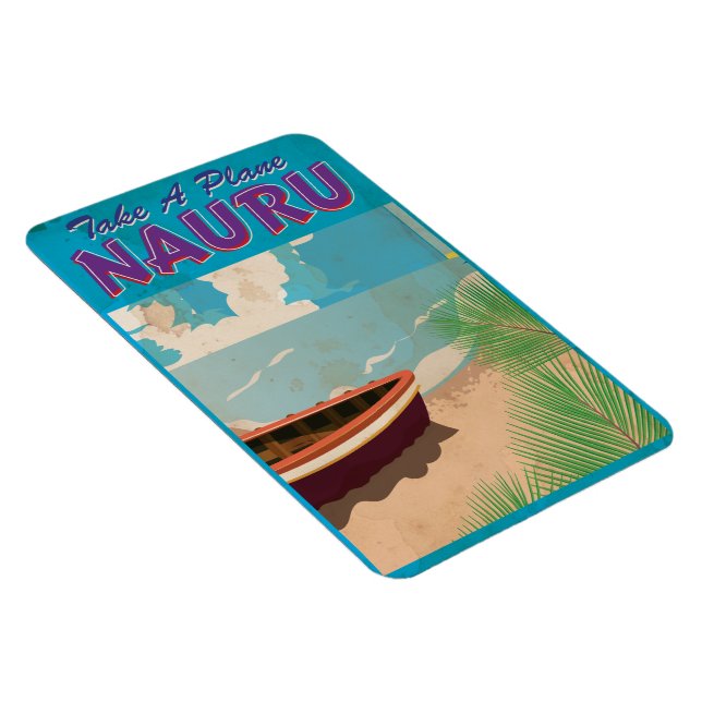 Nauru Vintage resor Poster Magnet (Högersidan)