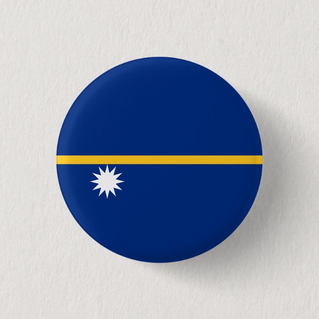 Nauruan Flagga, Nauru-Flagga Knapp (Framsida)