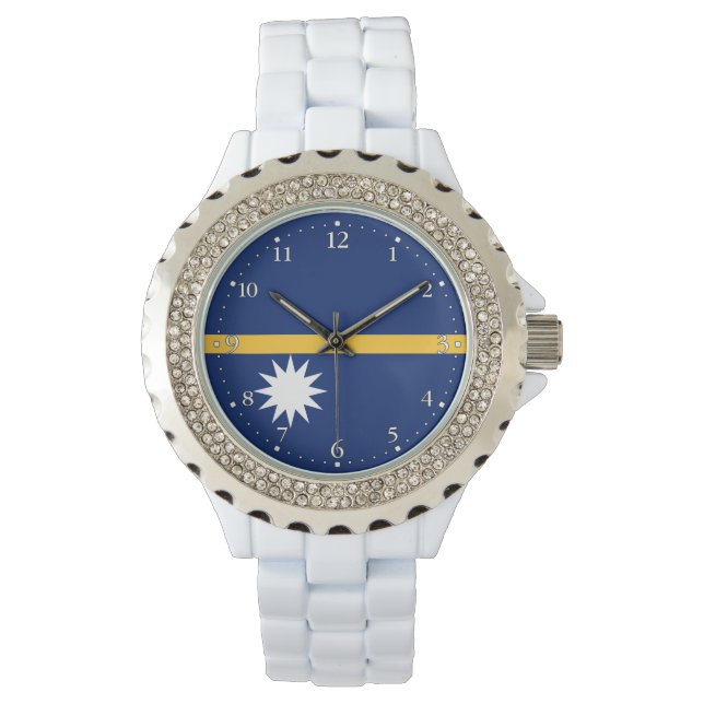 Naurus flagga armbandsur (Framsida)