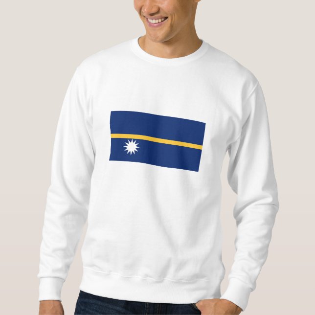 Naurus flagga lång ärmad tröja (Framsida)
