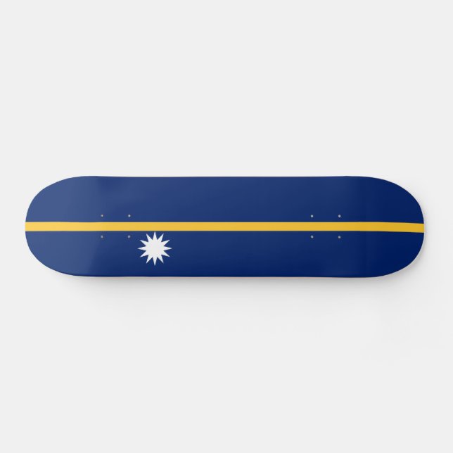 Naurus flagga mini skateboard bräda 18,5 cm (Horz)