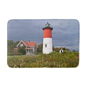 Nauset fyr, Cape Cod Massachusetts Bath Mat Badrumsmatta
