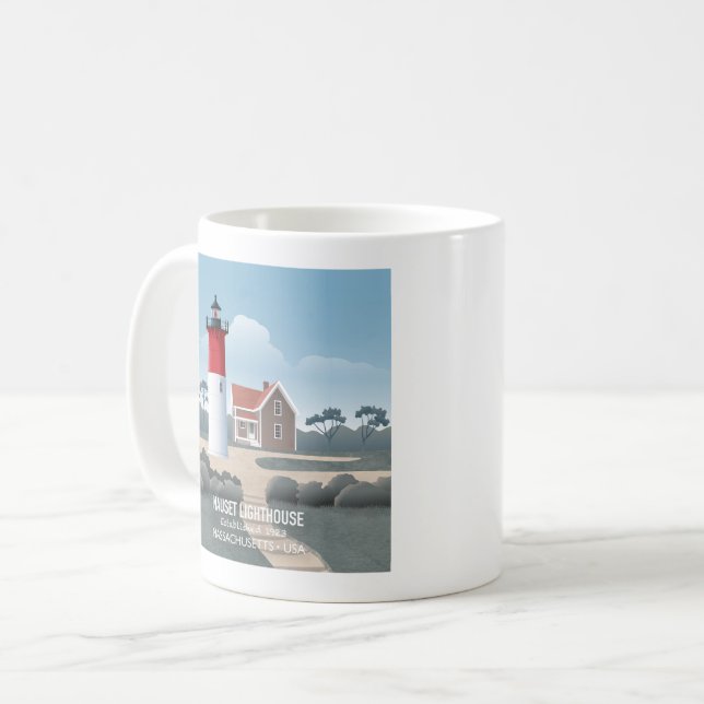 Nauset fyr kaffemugg (Framsida vänster)