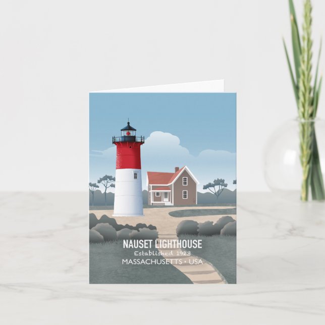 Nauset fyr kort (Framsida)