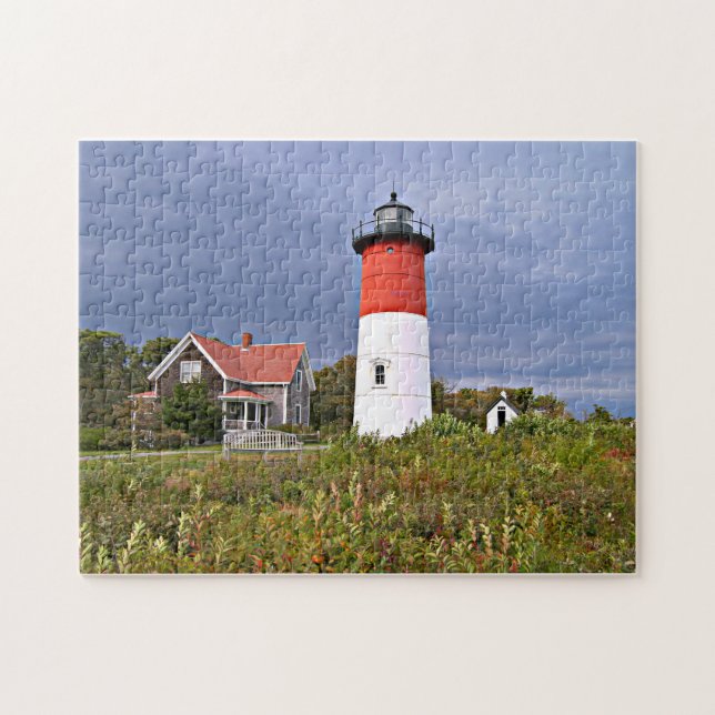 Nauset fyr, uddtorskMassachusetts pussel (Horisontell)