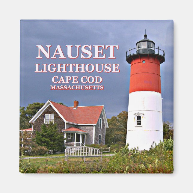 Nauset Light, Cape Cod, Massachusetts Magnet (Framsidan)