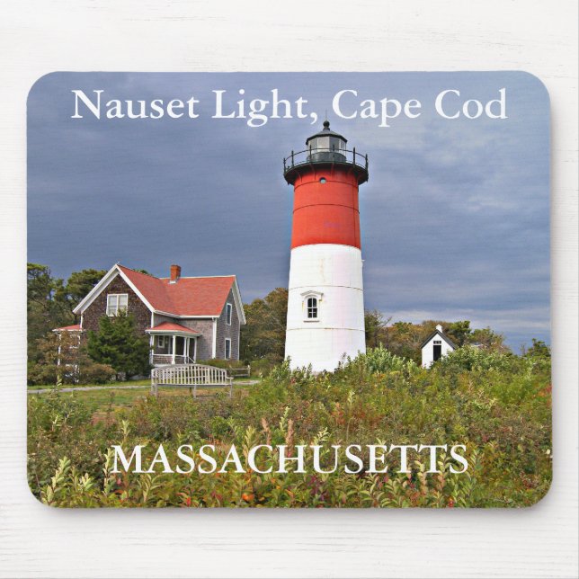 Nauset Light, Cape Cod, Massachusetts Mousepad Musmatta (Framsidan)