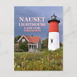 Nauset Light, Cape Cod, Massachusetts Postcard Vykort