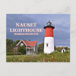 Nauset Light, Cape Cod, Massachusetts Postcard Vykort