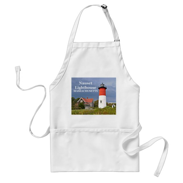 Nauset Lighthouse, Cape Cod, Massachusetts Apron Förkläde (Framsidan)